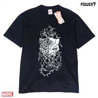ราคา Power 7 Shop เสื้อยืดการ์ตูน มาร์เวล Black Panther ลิขสิทธ์แท้ MARVEL COMICS T SHIRTS MVX 182 (20483177330)