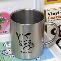 ราคา Kawaii Sanrio แก้วอะนิเมะ Pochacco สองชั้นสแตนเลสสาวน่ารักแก้วกาแฟเหยือกน้ำของขวัญวันเกิดตั้งแคมป์กระบอกน้ำลายการ์ตูน (20237630539)