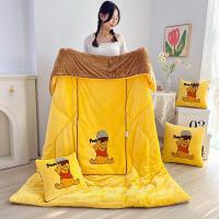 ราคา huowa 2 in 1 หมอนผ้าห่มแบบพับได้ ผ้าห่มในรถสำนักงาน (20683713377)