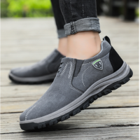 ราคา พร้อมส่ง รองเท้าผ้าใบกลางแจ้ง รองเท้าแฟชั่นเกาหลี รองเท้าผ้าใบแบบสวมชาย สีเทา สีดำ size 39 44 (19697723108)