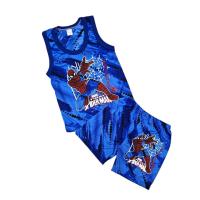 ราคา ชุดเซ็ตเด็ก ชุดเสื้อกล้าม กางเกงขาสั้น ผ้ามัน สีสะท้อนแสง ลายการ์ตูน ไซส์ S สำหรับเด็ก 9 เดือน 2 ขวบ STR0015 (21130148136)