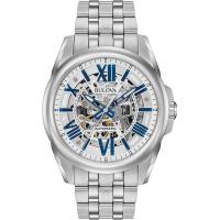 ราคา Bulova Mens Automatic Open Aperture Watch 43mm Classic Sutton Automatic Silver Tone Stainless Steel Bracelet Silver Tone (18241554878)