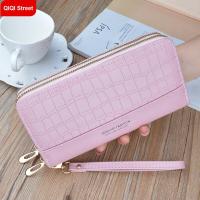 ราคา กระเป๋าสตางค์ผู้หญิงคลัทช์2022ใหม่ซิปคู่ลายจระเข้ยาวหนัง PU กระเป๋าความจุขนาดใหญ่สองชั้นกระเป๋าโทรศัพท์มือถือ (16947942499)