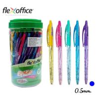ราคา ปากกาหมึกน้ำมัน FlexOffice รุ่น Miss101 FO GELB015 และ รุ่น Trendee FO GELB09 1 กระปุก 50 ด้าม (21338426745)