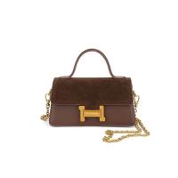 ราคา กระเป๋าโซ่ประณีต หนัง หนังนูบัค หนังกลับ โซ่เรียบร้อยกระเป๋าโซ่หนังกลับเคลือบฝ้าสวยงาม (21300418749)