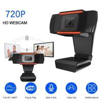 ราคา พร้อมส่ง กล้องเว็บแคมชัด 1080P HD 720p HD Auto Focus พร้อมไมค์ในตัว คอมพิวเตอร์ กล้อง Webcam 1080p Full HD ไม่ต้องลงไดรเวอร์ พกพาสะดวก (13896863832)