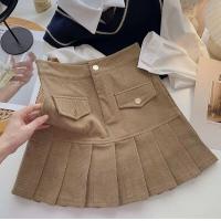 ราคา Chill Chill Day 0033 กระโปรงลูกฟูก กระโปรงทรงเทนนิส กระโปรงแฟชั่น กระดุมหน้า สีดำ สีครีม พร้อมส่ง (21193460015)