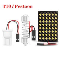 ราคา 1ชิ้นหลอดไฟ LED T10 W5W CANbus 48SMD 2835 12V C10W C5W โดมแผนที่ภายในรถ WY5W 2W (21170629108)