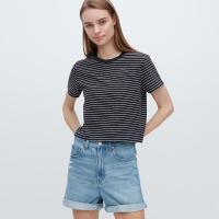 ราคา เสื้อคอกลมสไตล์เกาหลี Lindeberg Uniqlo Spice สำหรับเด็กผู้หญิงเสื้อยืดสั้นผู้หญิง แขนสั้นเอวสูง 457932 (17925625152)