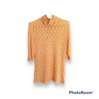 ราคา เสื้อคอเต่า ซีทรูลูกไม้ ลายไทย ลุคคุณหนูเข้าวัดเรียบร้อย (18499227153)