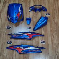 ราคา ชุดสี Mio รุ่นแรก 6 ชิ้น สีน้ำเงินฟ้า ติดลายMX2004น้ำเงิน (6447520293)