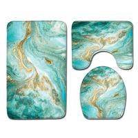 ราคา COD COD Ready Stock of rug toilet Seat lid COVER bath mathroom MAT set (16468103624)