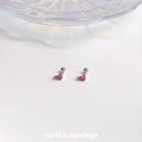 ราคา earika earrings gem forewings piercing จิวหูเงินแท้ปีกผีเสื้อ ราคาต่อชิ้น เหมาะสำหรับคนแพ้ง่าย (11311864585)