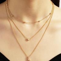 ราคา Simple Heart Shape 26 Letter Pendant Necklace Women Boho Fashion Gold Metallic Personality Necklaces Glamour Girl Jewelry (11374570445)