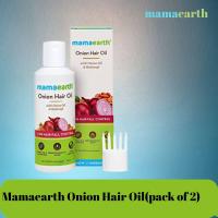 ราคา Mamaearth Onion Hair Oil for Hair Growth Hair Fall Control with Redensyl 150ml pack of 2 (14981901626)