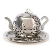 ราคา Teapot Pot Shape Stainless Steel Leaf Tea Infuser Filter Strainer Ball Spoon YH 461256 (14060160641)