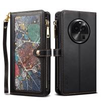 ราคา สายคล้องคอลายพิมพ์ซิปเคสหนังกระเป๋าแบบพับได้สำหรับออปโป้ไฟนด์ X6โปรช่องเสียบบัตรเคสโทรศัพท์มือถือพร้อมฟรีเชือก (19080441006)