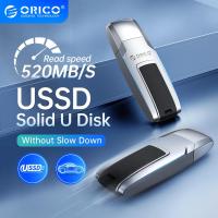 ราคา ORICO SSD สถานะของแข็ง U Disk 520MB S ปากกาไดรฟ์โลหะ USB แฟลชไดร์ฟ Type C 1TB 512GB 256GB 128GB ความเร็วสูงพิเศษ Pendrives (17892936481)