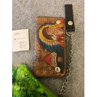 ราคา กระเป๋าหนังวัวแท้ หนังแกะลาย ใบยาว ชายและหญิงสไตล์วินเทจ (14797190366)