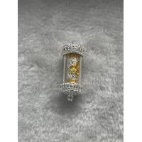 ราคา แท้100 จัดส่งไว ตะกรุดทองพันชั่ง๒ ครูบาคำฝั้น อินมวณฺโณ วัดกอโชค อ สันป่าตอง จ เชียงใหม่ ฝาตะกรุดเพชร (18522929784)