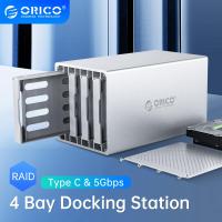 ราคา ORICO WS Series 3 5 4 Bay SATA To USB C พร้อม RAID HDD Case Aluminium HDD Docking Station รองรับ UASP HDD (16534903431)