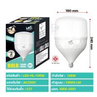 ราคา หลอดไฟทรงกระบอก 165W 135W หลอดไฟ หลอดไฟโรงงาน ความสว่างสูง สว่างสุดๆ Light LED BLUE 220V ขั้ว E27 ประหยัดพลังงาน ตรานก HLX (21285554122)