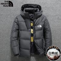 ราคา North Face แบบไดนามิกเสื้อขนเป็ดผู้ชาย2022ฤดูใบไม้ร่วงและฤดูหนาวอินเทรนด์หลวมหนาอบอุ่นและ Cold Proof Hooded เป็ดสีขาวเสื้อขนเป็ด (17125670549)