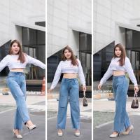 ราคา กางเกงยีนส์กระบอกไซส์ใหญ่ เอว 34 42 ทรงกระบอกเอวสูง ผ้าไม่ยืด ใส่แล้วเก็บพุง เก็บหน้าท้องได้ดีมากกก รุ่นนี้ไม่ต้องเผื่อไซส์ค่ะ (14651603935)