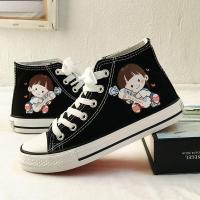 ราคา COD Cartoon cat and mouse children help canvas shoes for men and women born han การ์ตูนแมวและเมาส์รองเท้าผ้าใบทรงสูงสำหรับเด็กชายและหญิงสไตล์เกาหลี 2022 รองเท้าผ้าใบกราฟฟิตีมือวาดอินเทรนด์ 083004z (16