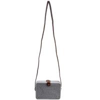 ราคา Rattan Woven Bag Ins Bag Wrap Package Department Of Classical Art Handmade White Mini Woven Bag Pu Shoulder Strap White (20127585663)