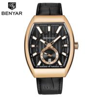 ราคา BENYAR นาฬิกาควอตซ์สำหรับผู้ชายนาฬิกาผู้ชายหนังทหารนาฬิกานาฬิกากีฬาบอกชั่วโมงกันน้ำ (20047166579)