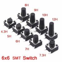 ราคา 6x6mm Panel PCB Momentary Tactile Tact Mini Push Button Switch SMT 4pin 6x6x4 3 5 6 7 3 12 MM 6 6 4 3MM 5MM 6MM 7MM 8MM 12MM (19912119361)