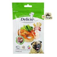 ราคา Delicio Plus ขนมแท่งหมา เนื้อปลาแซลมอนแท้ผสมวิตามิน ขนมกินเล่นรสชาติอร่อย กลิ่นหอม มีประโยชน์ ขนมฝึกสุนัข 70 กรัม (480082321)