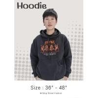 ราคา Hoodie ผ้าสำลี หนานุ่ม แต่งลายกราฟฟิกสีส้มตัดดำ (20929688018)