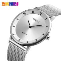 ราคา HotSKMEI ที่เรียบง่ายอัลตร้าบางนาฬิกาควอตซ์สแตนเลสตาข่ายสายนาฬิกาผู้ชายแฟชั่นนาฬิกากันน้ำผู้ชายนาฬิกาข้อมือสบายๆ (20291842388)