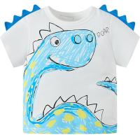 ราคา Summer Toddler Boys Short Sleeve Dinosaur Letter Prints T Shirt Tops Tops for Little Boys (19969223280)
