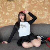 ราคา เสื้อแขนยาวทรงCrop Top ลาย Sporty Ribbon ผ้านุ่มพิเศษ แบรนด์ hart (21167535900)