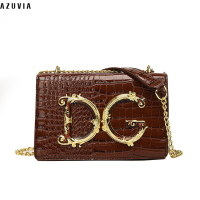 ราคา AZUVIA 2023กระเป๋าสี่เหลี่ยมกระเป๋าโซ่ขนาดเล็กคุณภาพสูงจระเข้สีทึบใหม่กระเป๋าสะพายไหล่แฟชั่นผู้หญิงสำหรับคนรัก DG (21033214541)