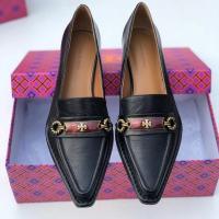 ราคา 2023 new Tory Burch Perrine Series 1 5cm 5 5cm Heel Soft sheepskin loafers (20015504845)
