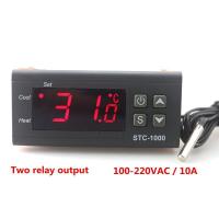 ราคา ดิจิตอลตัวควบคุมอุณหภูมิ STC 1000 Thermostat Thermoregulator Incubator รีเลย์ LED 10A เครื่องทำความร้อน STC 1000 12V 24V 220V (6052246079)