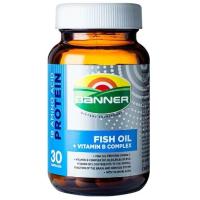 ราคา Banner Fish Oil Vitamin B Complex แบนเนอร์ ไฮ บี ผสมน้ำมันปลา บรรจุ 30 เม็ด จำนวน 1 กระปุก (20351442021)