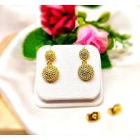 ราคา ต่างหูทองไมครอน ต่างหูชุบทองแท้ 100 ต่างหูทองชุบ เศษทองคำแท้ ต่างหูหุ้มทอง ต่างหูชุบทอง 24K ไม่ลอก ไม่ดำ (15150774668)