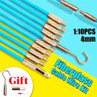 ราคา 10pcs Fiberglass Wire Cable Coaxial Electrical Connectable Fish Tape Pull Kit As Well As Home Diy Projects KL1 TH (20611496810)