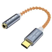 ราคา KEYSION ตัวแปลง AUX เครื่องถอดรหัสดิจิตอล USB เครื่องขยายเสียงหูฟัง HIFI DAC 384 Type C ถึง3 5ช่องเสียบหูฟังมิลลิเมตรอะแดปเตอร์เสียง32bit KHz (19976804855)