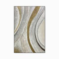 ราคา Miojopp Store Ultra Modern Abstract ภาพวาดสีน้ำมันบนผ้าใบเนื้อหนาภาพจิตรกรรมฝาผนังหรูหราสำหรับตกแต่งห้องนั่งเล่น Frameless (19931104030)