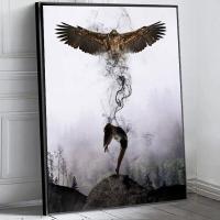 ราคา โปสเตอร์ผ้าใบวาดภาพรูปนกอินทรีศิลปะบนผนังรูปโปสเตอร์พิมพ์ผ้าใบตกแต่งรูปตกแต่งฝาผนังบ้าน0717 (19766989650)
