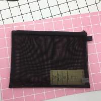 ราคา MUJI MUJI MUJI stationery transparent file bag with pocket zipper large capacity storage bag cosmetic bag pencil case (19677107895)