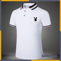 ราคา M 5XL เสื้อยืดโปโลแขนสั้น คอปก ขนาดใหญ่ พิมพ์ลาย Playboy Ralph Lauren สําหรับผู้ชาย (20491491266)