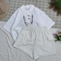 ราคา ชุดเซทสองชิ้น กางเกงขาสั้นคาร์โก้ผู้หญิง เสื้อหม่อง ขาสั้นคาร์โก้ผ้ามูลเวฟ (19596476069)