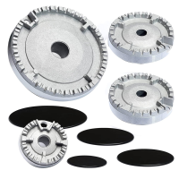 ราคา 1Set Stove Lid Upgraded Oven Gas Hob Burner Crown Flame Cap Gas Burner Flame Cap Fits Most Gas Stove Burners (19105218180)